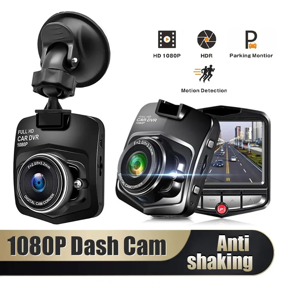 Universal Car Dash CAM 1080p CAR DVR Driving Recorder 2.2 "LCD Screen Loop Recording 24H Παρακολούθηση στάθμευσης