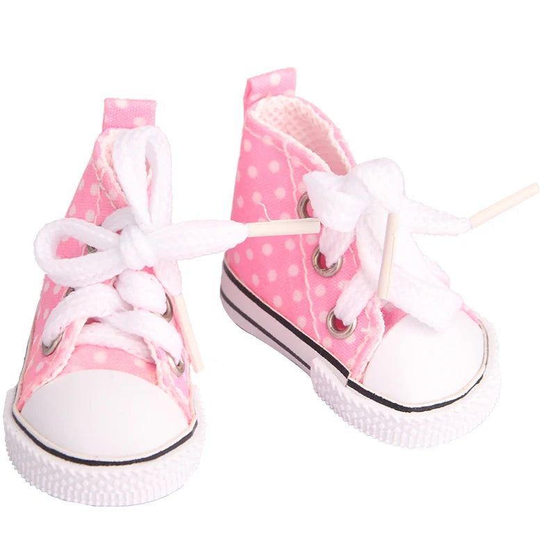 Handmade 5cm Canvas Shoes for EXO Dolls - Cyprus