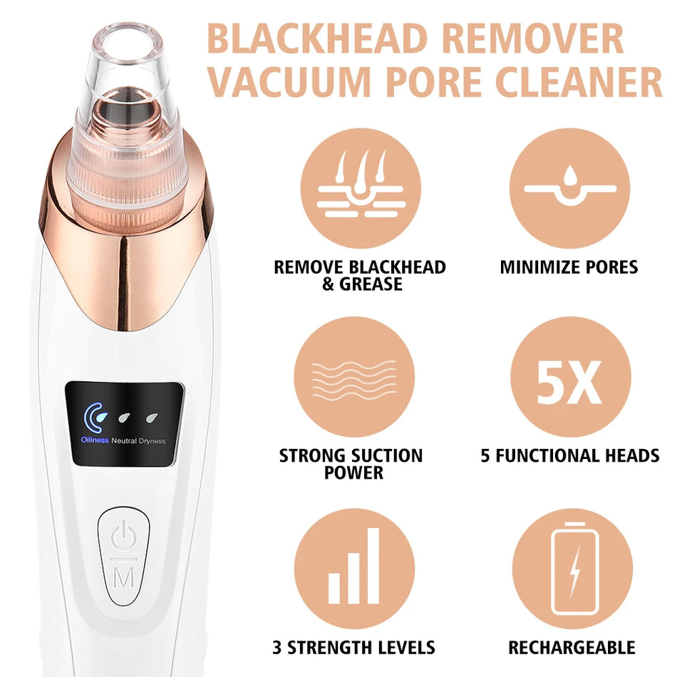 Hailicare Electric Blackhead Remover Vacuum: Deep Cleansing Skin Care Tool