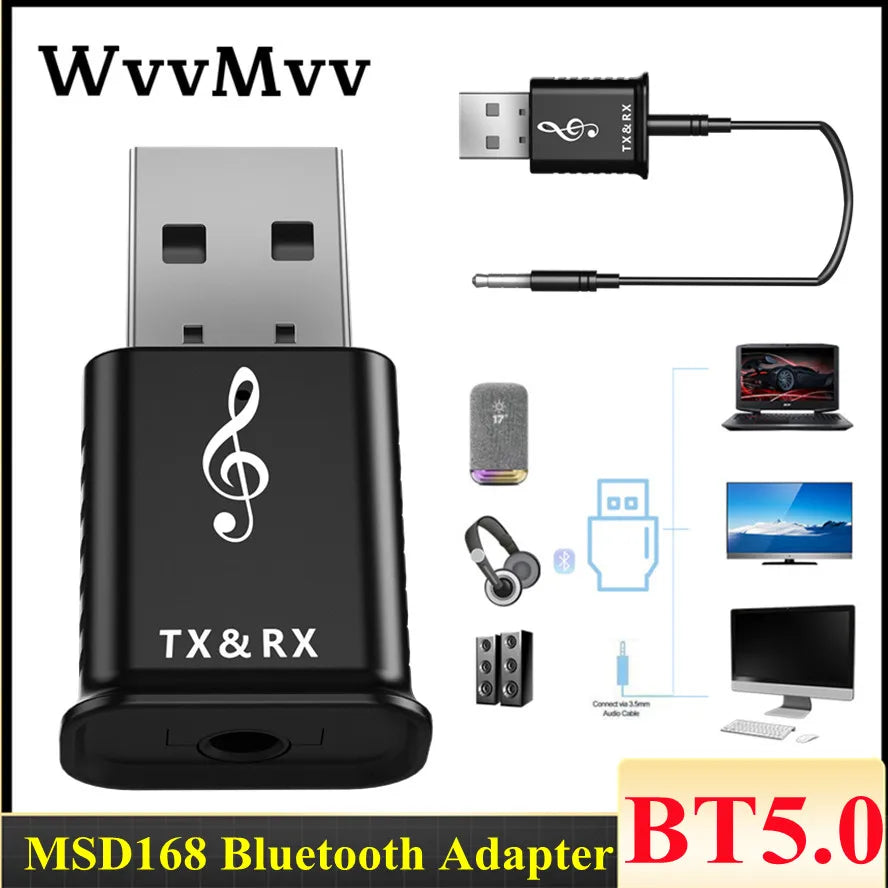 3-дюймовый приемник Bluetooth Adapter 5.0 USB-адаптер 🎶