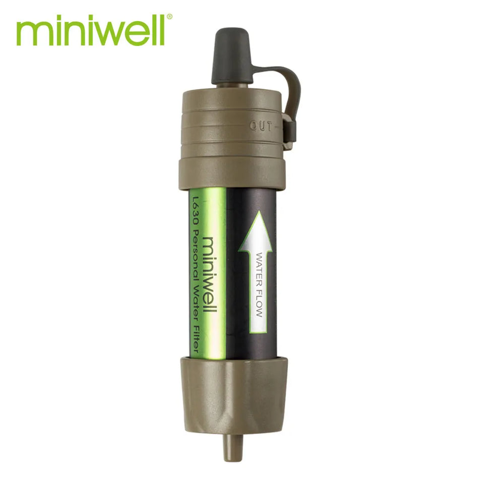 Miniwell L630 Hayatta Kalma veya Acil Durum Malzemeleri için Kişisel Kamp Arıtma Su Filtresi Saman