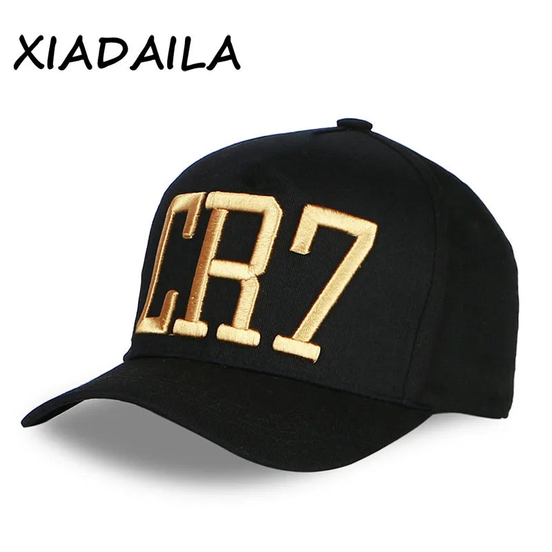 Cristiano Ronaldo CR7 Baseball Cap Baumwolle verstellbare 3D Stickerei Bone Cr7 Snapback Hut Frauen lässige Sporthüte