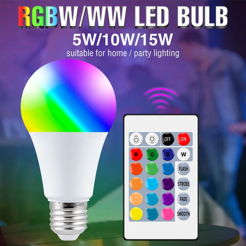 Canling RGB LED ampul ışıkları uzaktan kumanda