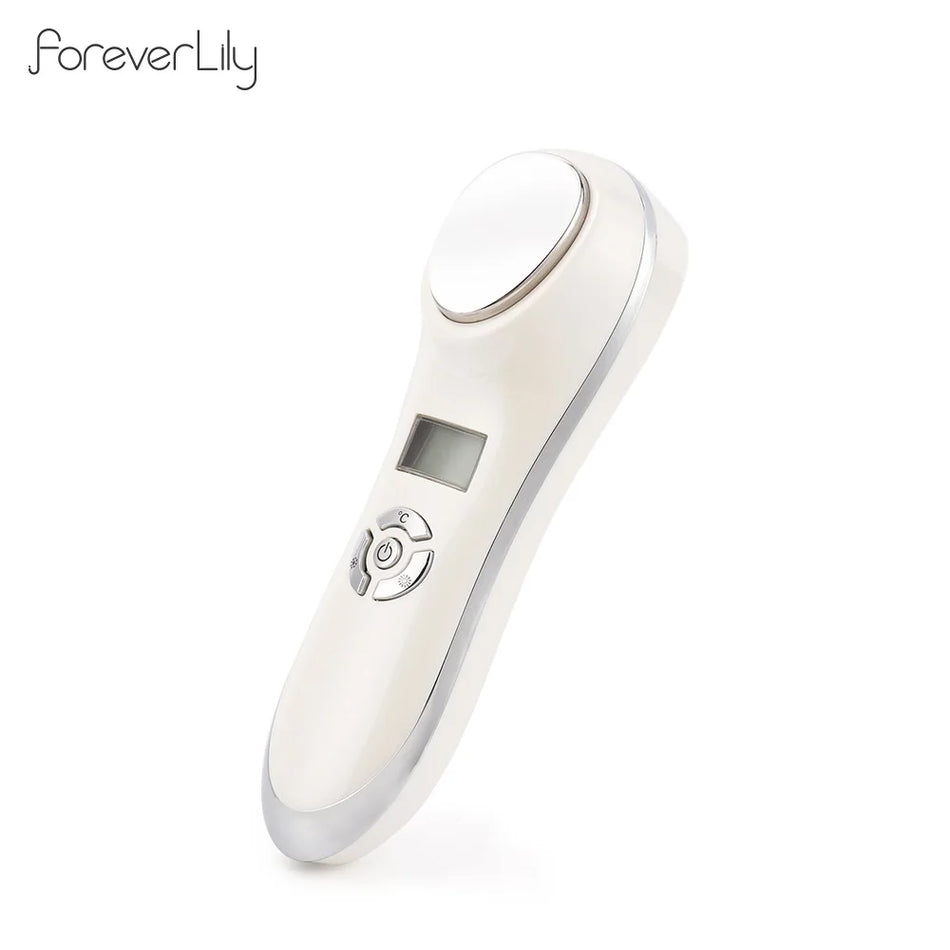 Foreverlily Facial Hot & Cold Vibration Massager: Skin Rejuvenation & Tightening Device