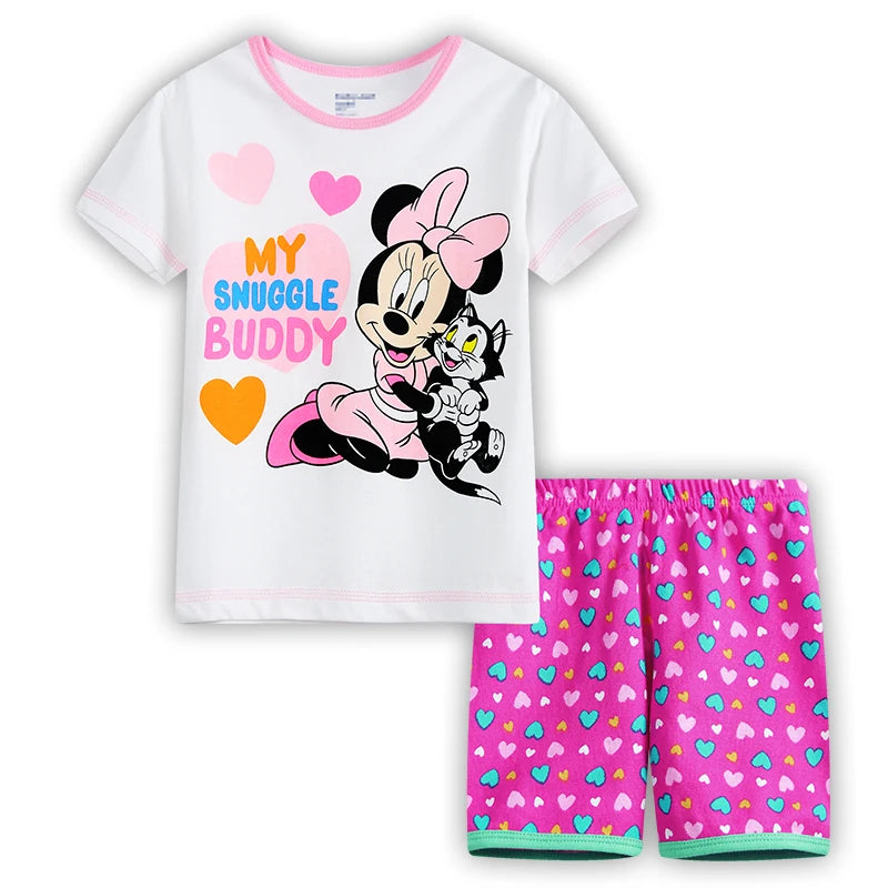 Mickey & Minnie Cotton Kids Summer Pyjamas Set - Cyprus