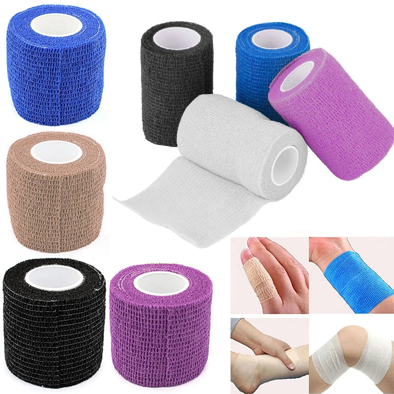 🔵 Self Adhesive Elastic Bandage for First Aid, Sports, and Survival 🏥
