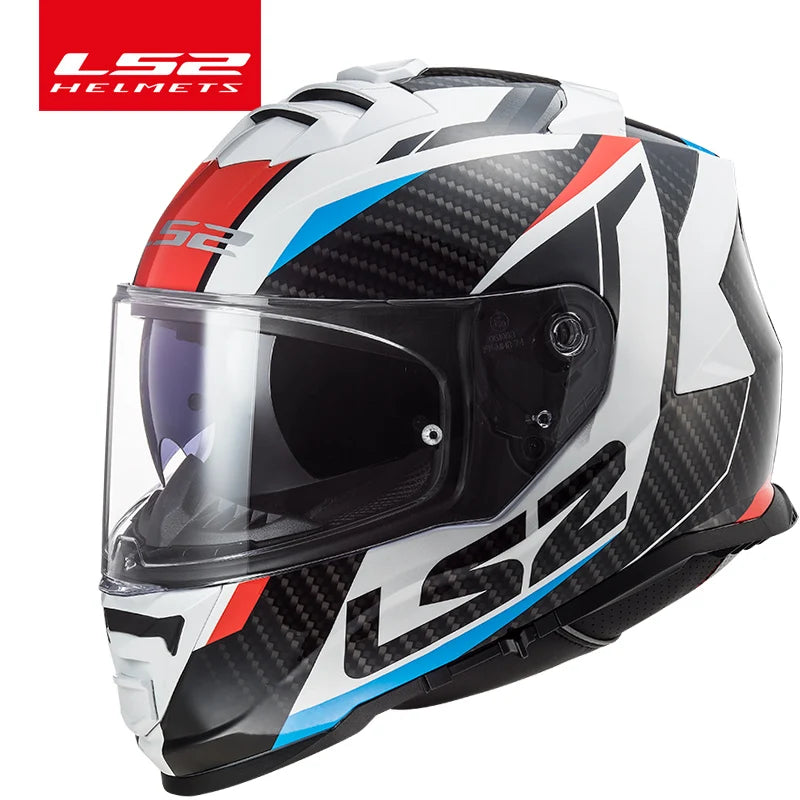 Orijinal LS2 FF800 Motosiklet Kaskı LS2 Fırtına Tam Yüz Kask Kaciga Casco Moto Capacete Sissiz Sistem