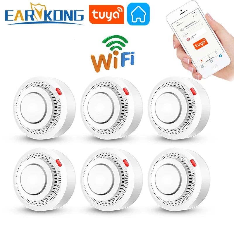 Earykong WiFi Duman Sensörü Alarmı - Akıllı Ev Yangını Koruma 🔥