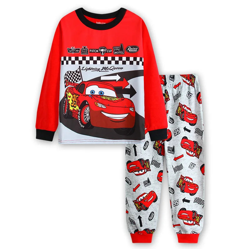 Disney Baumwolle Lightning McQueen Kinder-Pyjama-Set für Jungen und Mädchen 