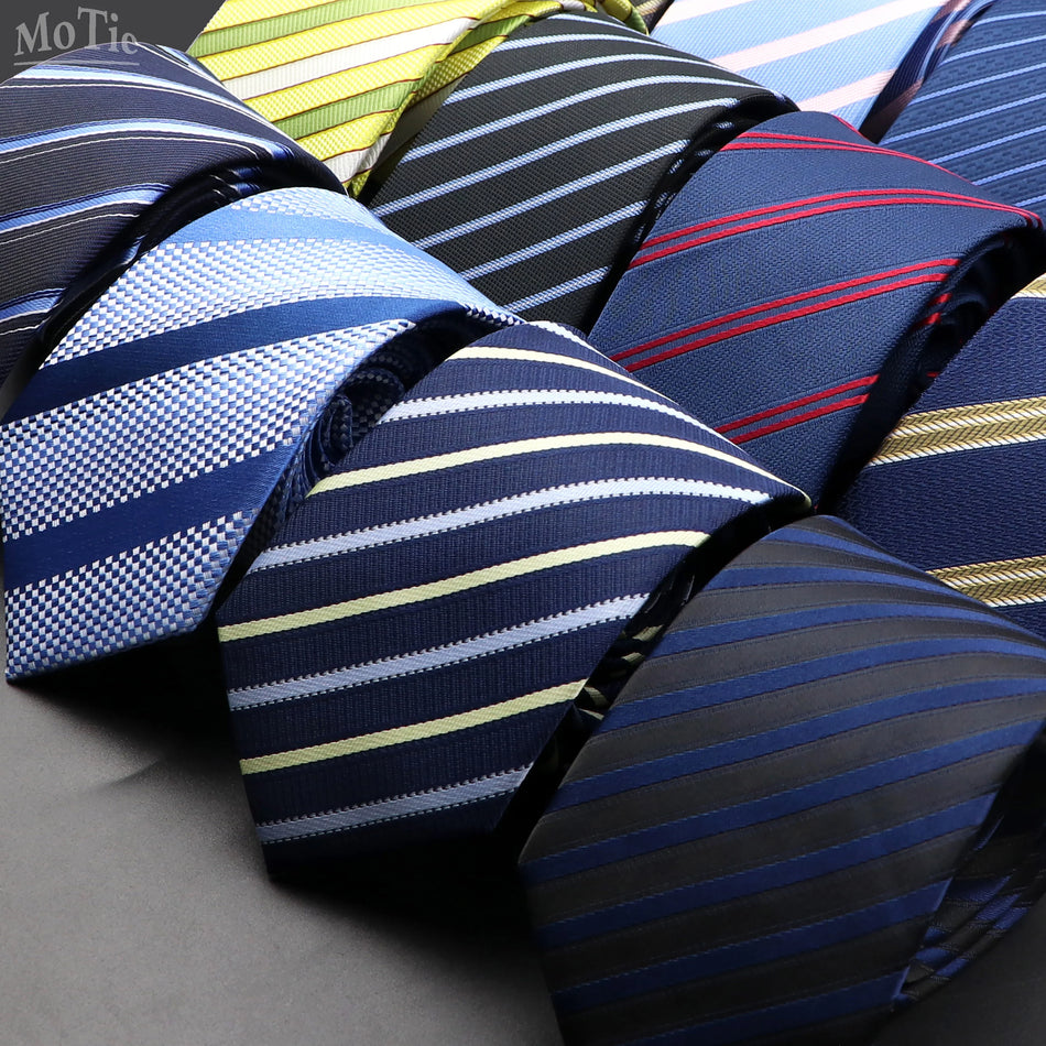 Classic Striped Necktie for Men - Perfect for Weddings and Formal Events - Cyprus