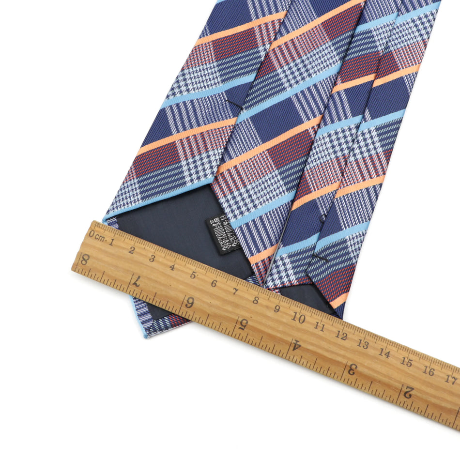 Classic Men's 8cm Plaid and Striped Neck Ties for Formal Events - Cyprus