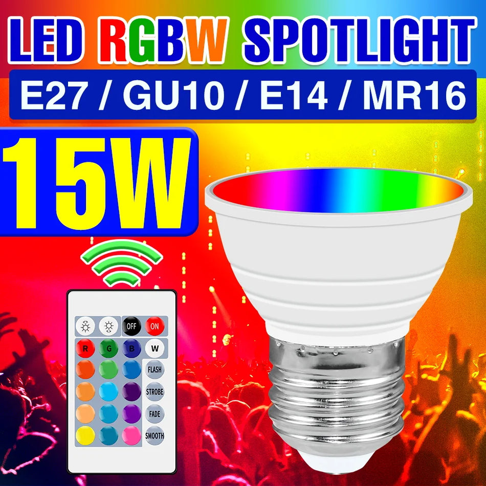 WENNI Smart LED RGB Spotlight Bulb with Remote Control