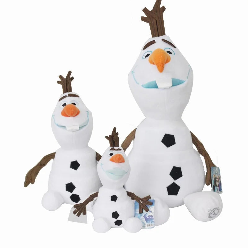 Kawaii Olaf Plush Toy - Χαριτωμένος Χιονάνθρωπος Κινούμενων Σχεδίων σε 23cm, 30cm, & 50cm μεγέθη