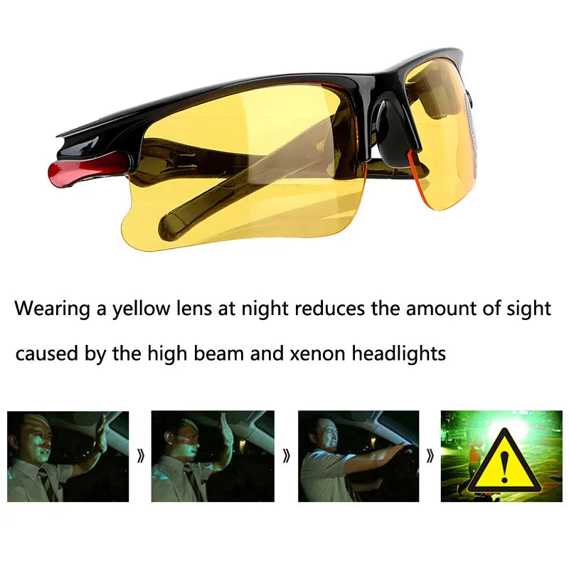 Day Night Vision Car Goggles Driving Sunglasses for Men Anti-Glare Vintage Glasses Car Accessories For Skoda Superb Octavia A5