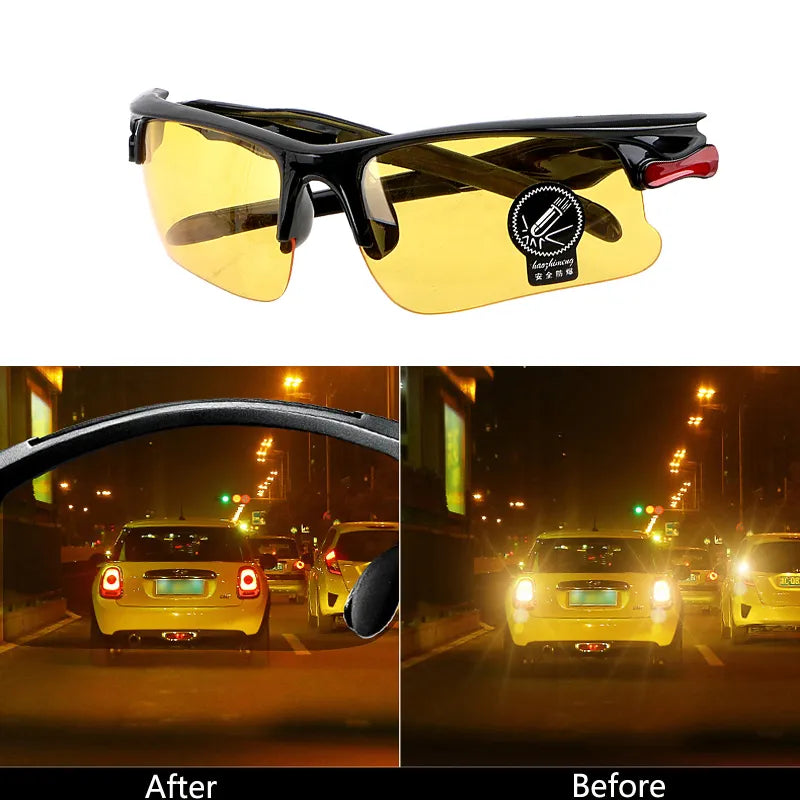 Gündüz Gecesi Vizyon Araba Goggles Erkekler için Güneş Gözlüğü Sürüş Anti-Pırıl Karga Vintage Gözlük Skoda için Araç Aksesuarları Superb Octavia A5