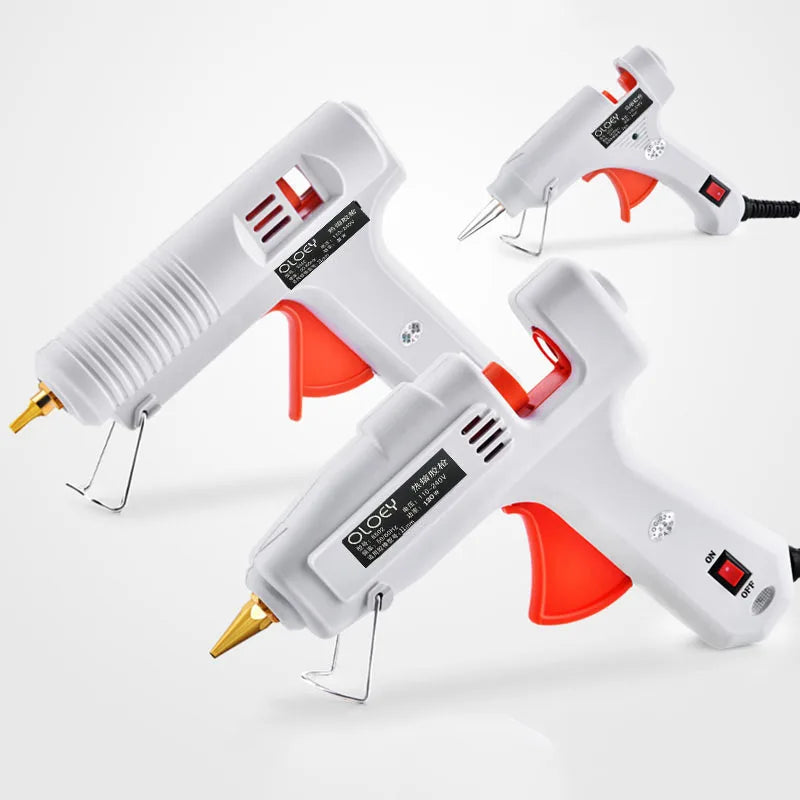 Oloey 40W -150 Hot Melt Glue Gun με βιομηχανικό ραβδί κόλλα - Mini Electric Heat Exchanger