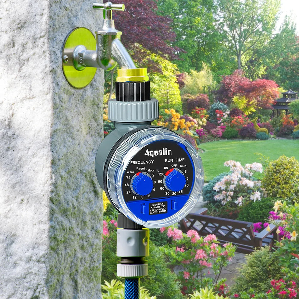 Garden Water Timer Ball Valve Automatic Electronic Watering Timer Home Garden Hardrigation Timer EU Standard Controller #21025