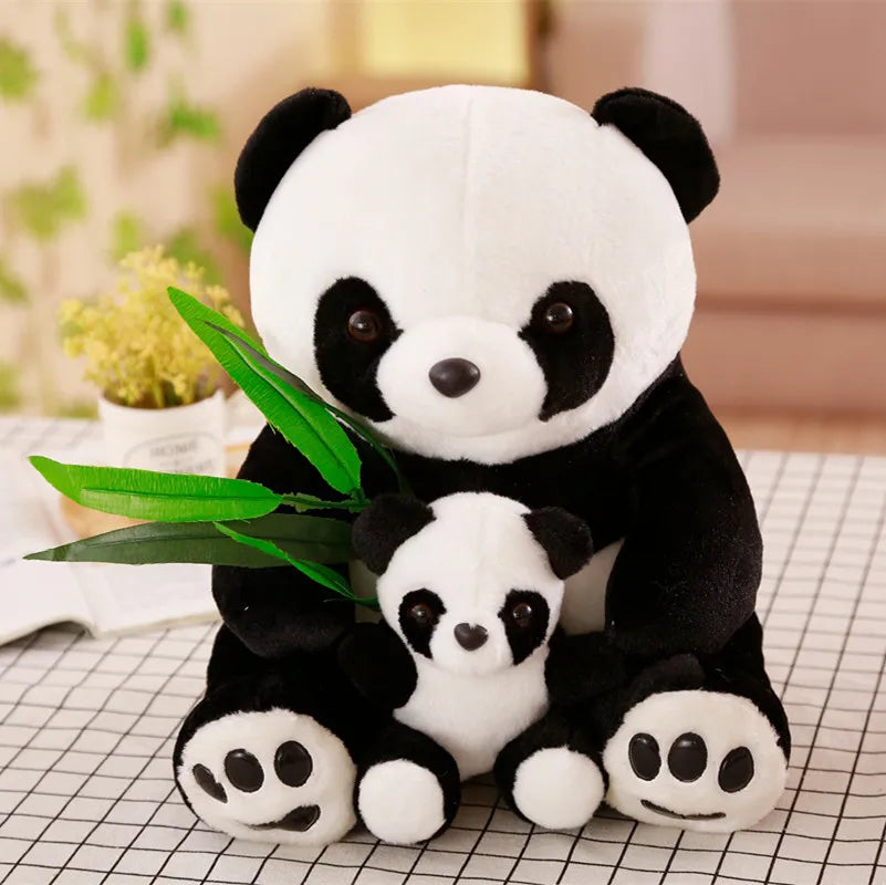 Sevimli Peluş Anne ve Oğul Panda Oyuncak - Kıbrıs