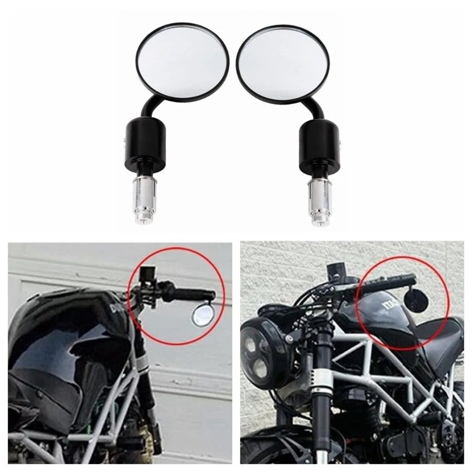 Universal CNC Aluminum Motorcycle Bar End Mirrors