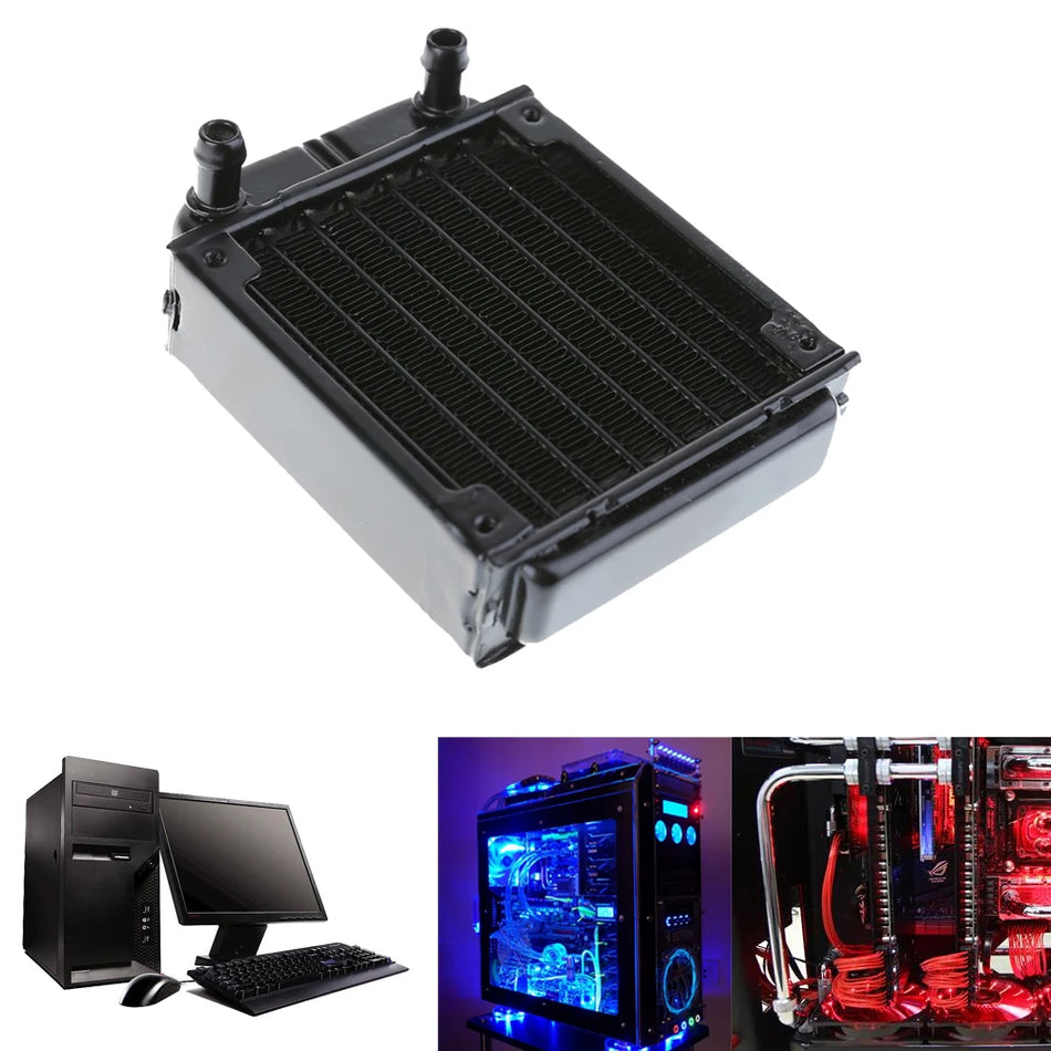 Alloyseed 80 -mm -Aluminium -Wasserkühlkühler für PC -CPU & GPU