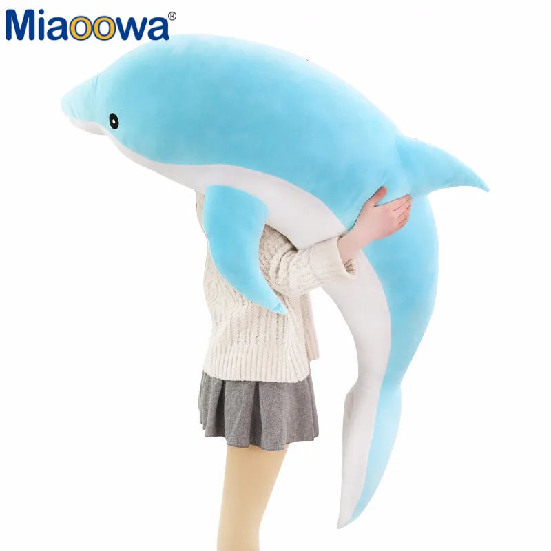 GIANT DOLPHIN PLUSH TOY - Μαλακό γεμιστό μαξιλάρι ζώων