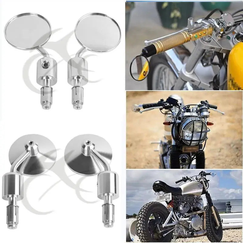 Universal CNC Aluminum Motorcycle Bar End Mirrors