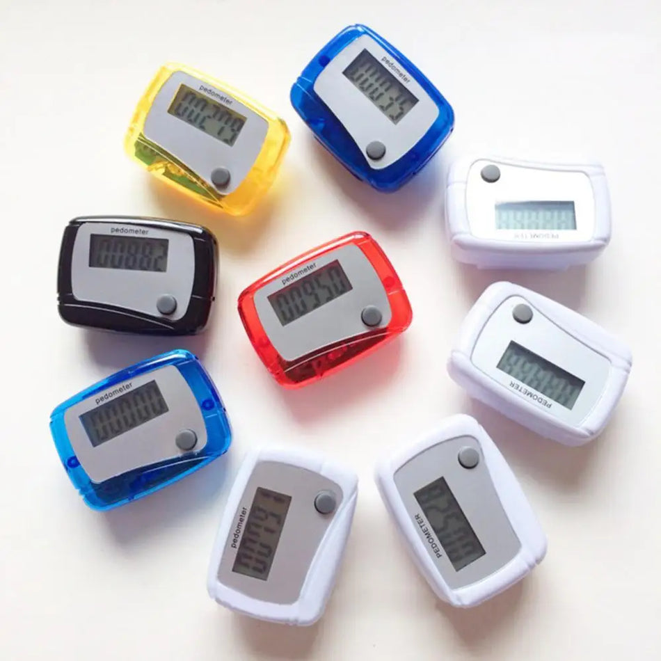 Portable Mini Digital LCD Pedometer - Step Counter & Calories Tracker