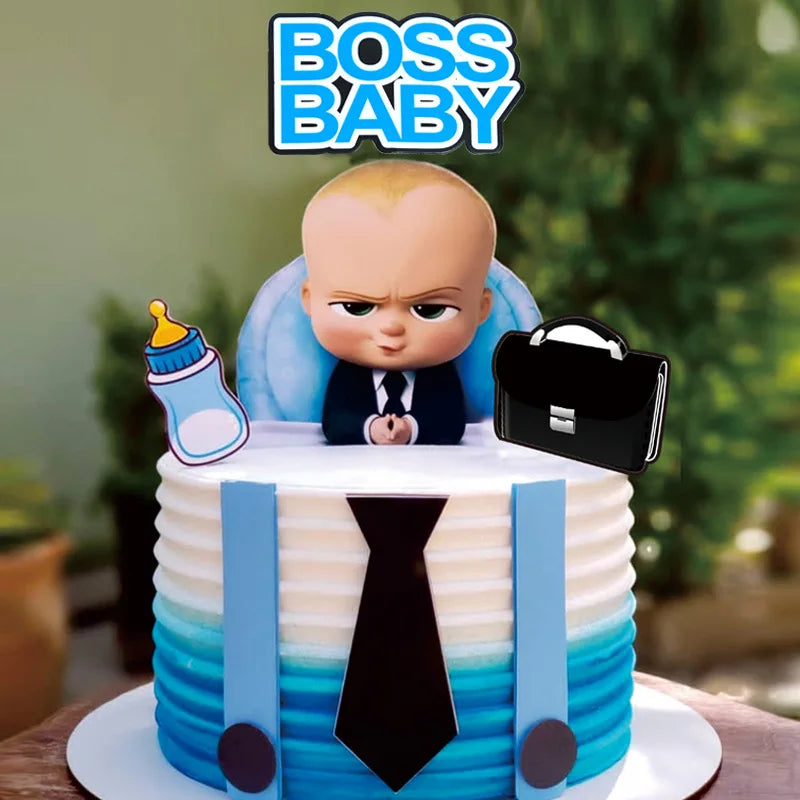 New Cartoon Boss Birthday Cake Topper & Cupcake Decorations - Cyprus