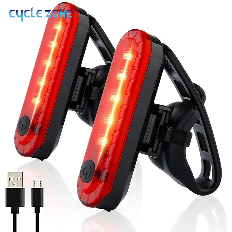 Cycle Zone USB Rechargeable Red Bike Tail Light 🚲🔴