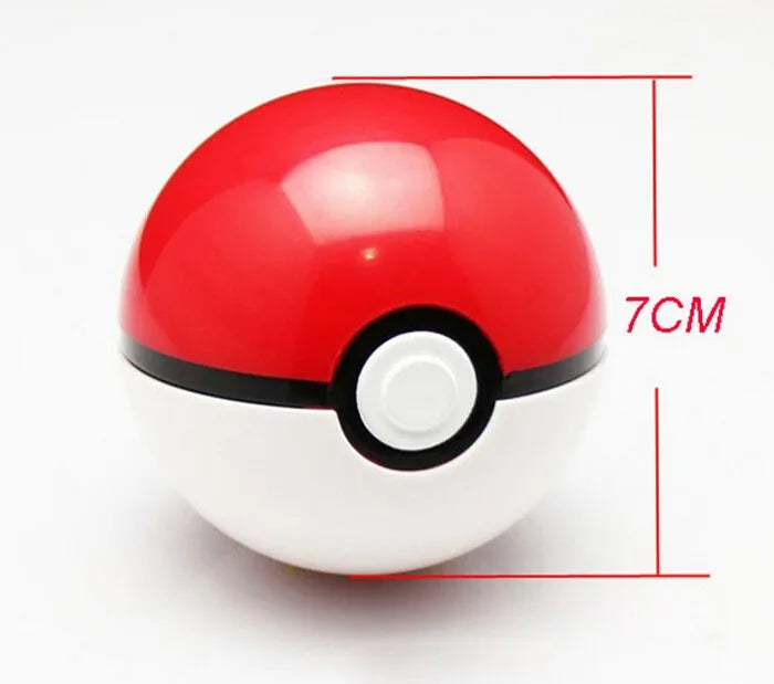 1Pc Pokeball + 1pc Free Random Figures Inside 1:1 Anime Action & Toy Figures Christmas Gift for Children