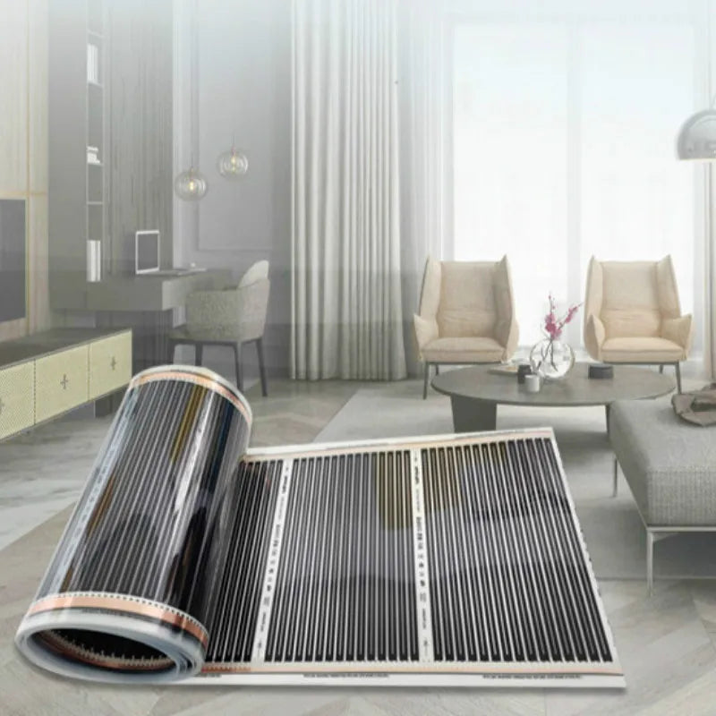 Eco-Friendly 220W Infrared Underfloor Heating Carbon Film Mat - 50cm Width