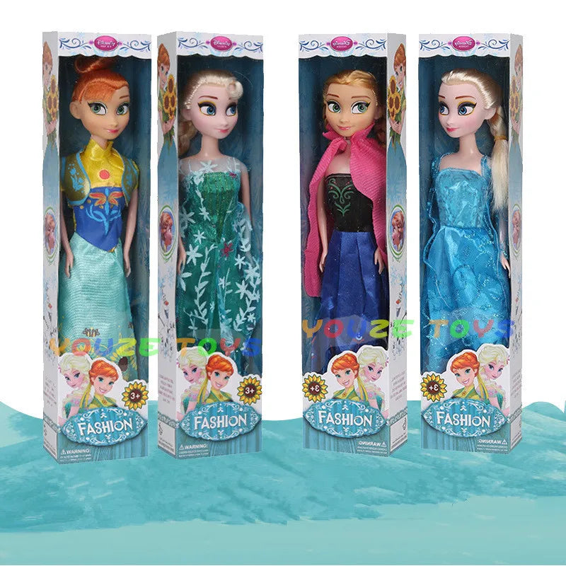 Yüksek kaliteli bonec 30cm elsa bebek kızları oyuncak ateş 2 prenses Anna ve Elsa Bebekler için Elsa Bebekler İçin Kıyafetler