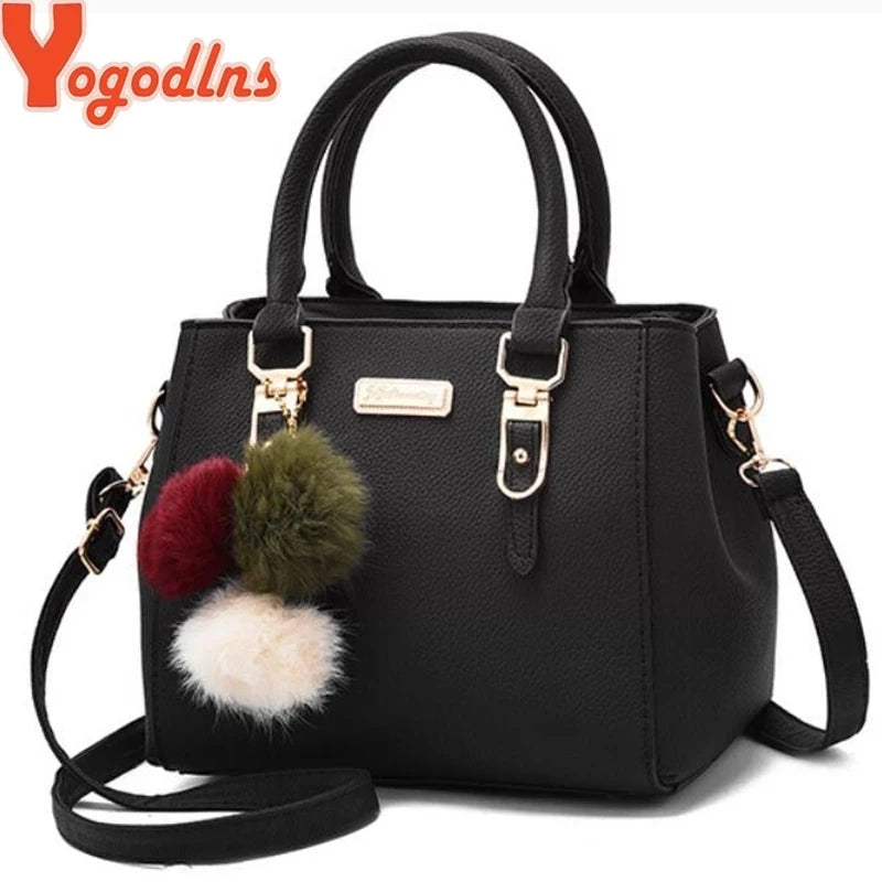 Yogodlns Damen -Perlen -Anhänger -Casual Tote -Tasche für Frauen