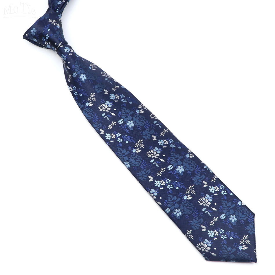 Men's Floral Tie with Brown Bear and Horse Print - Cyprus