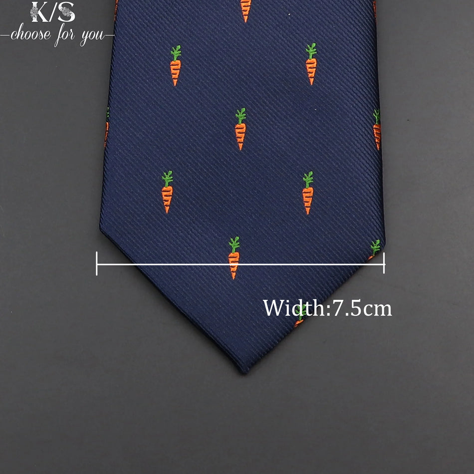 Men's Jacquard Skinny Tie for Weddings and Business - Cyprus