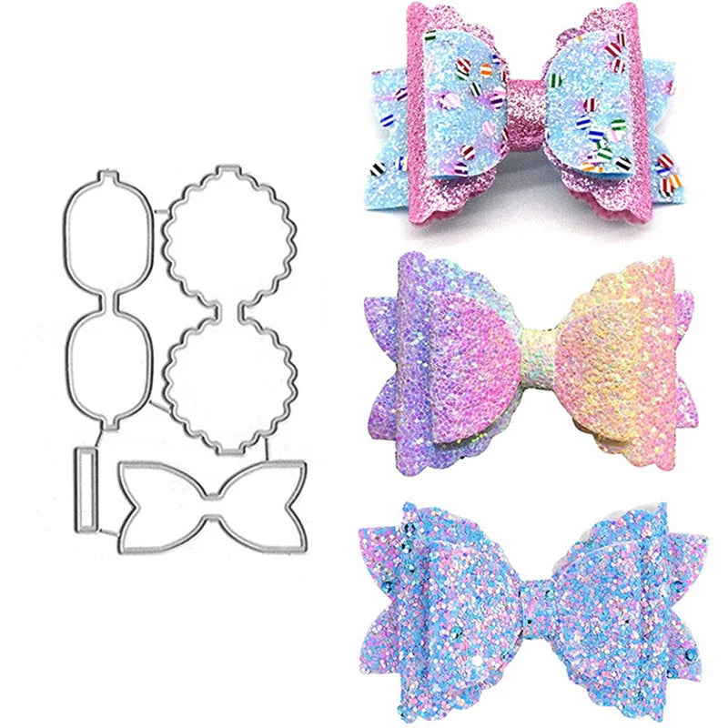 Όμορφη κοπή Die Bow Template Metal Cutting Dies Scrapbooking DIY Crafts Stamps