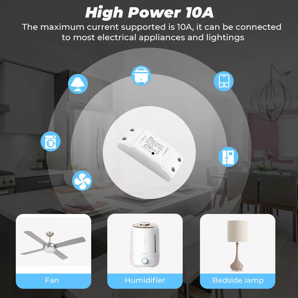 Tuya Smart Life Home House WiFi Wireless Remote Wall Switch Voice Control  Touch Sensor LED Light Switches Alexa Google Home 220V