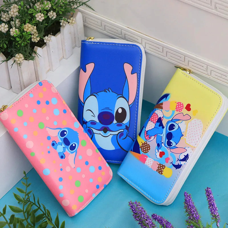 Lilo & Stitch Anime Coin Purse with Mickey Mouse & Elsa - Cyprus