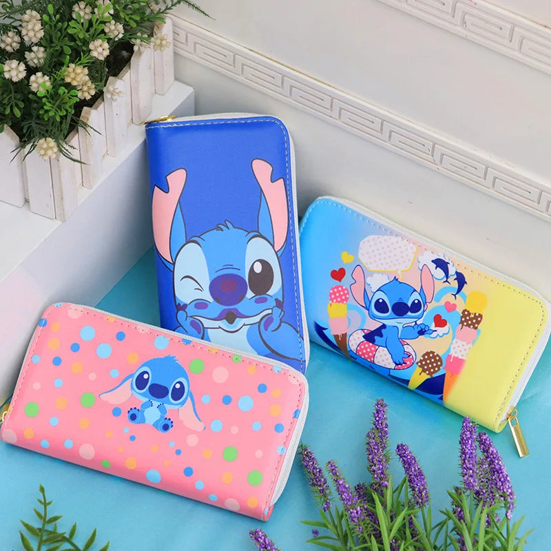 Lilo & Stitch Anime Coin Purse with Mickey Mouse & Elsa - Cyprus