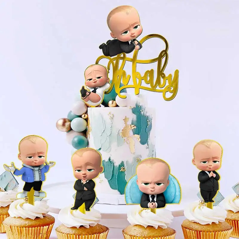 Little Boss Acrylic Cake Topper for Kids Birthday Party & Events - Cyprus