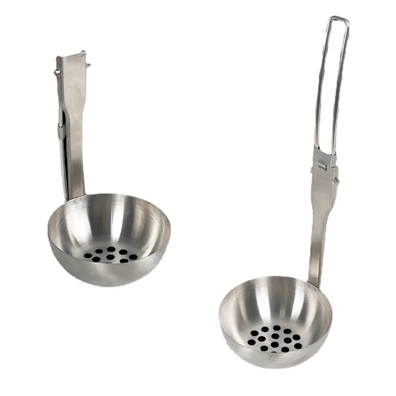 Folding Stainless Steel Soup Spoon - Ideal for Outdoor Adventures - Cyprus