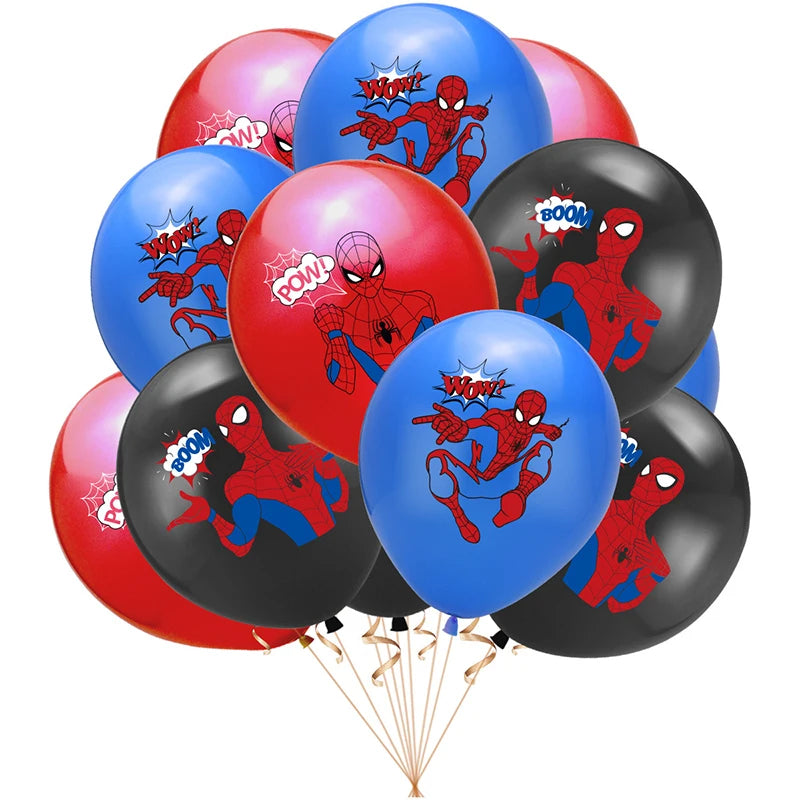 Marvel Super Heroes Latex Balloons Set - 6pcs Spider-Man, Iron Man et plus