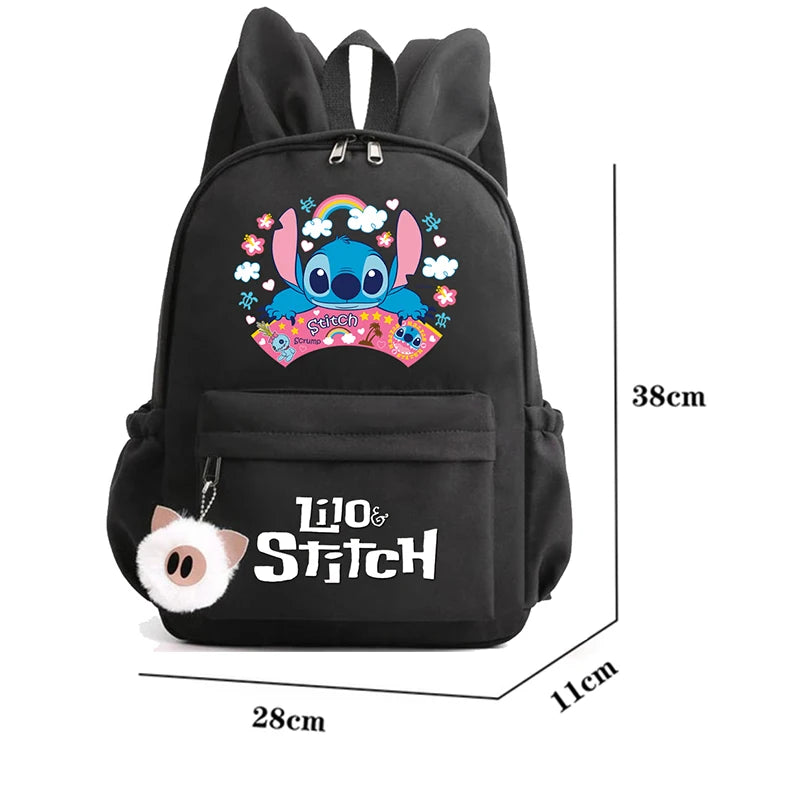 🔵 Disney Lilo Stitch Sırt Çantası - Büyüleyici Okul Çantası ve Doğum Günü Hediyesi! 🎒🎁 - Kıbrıs