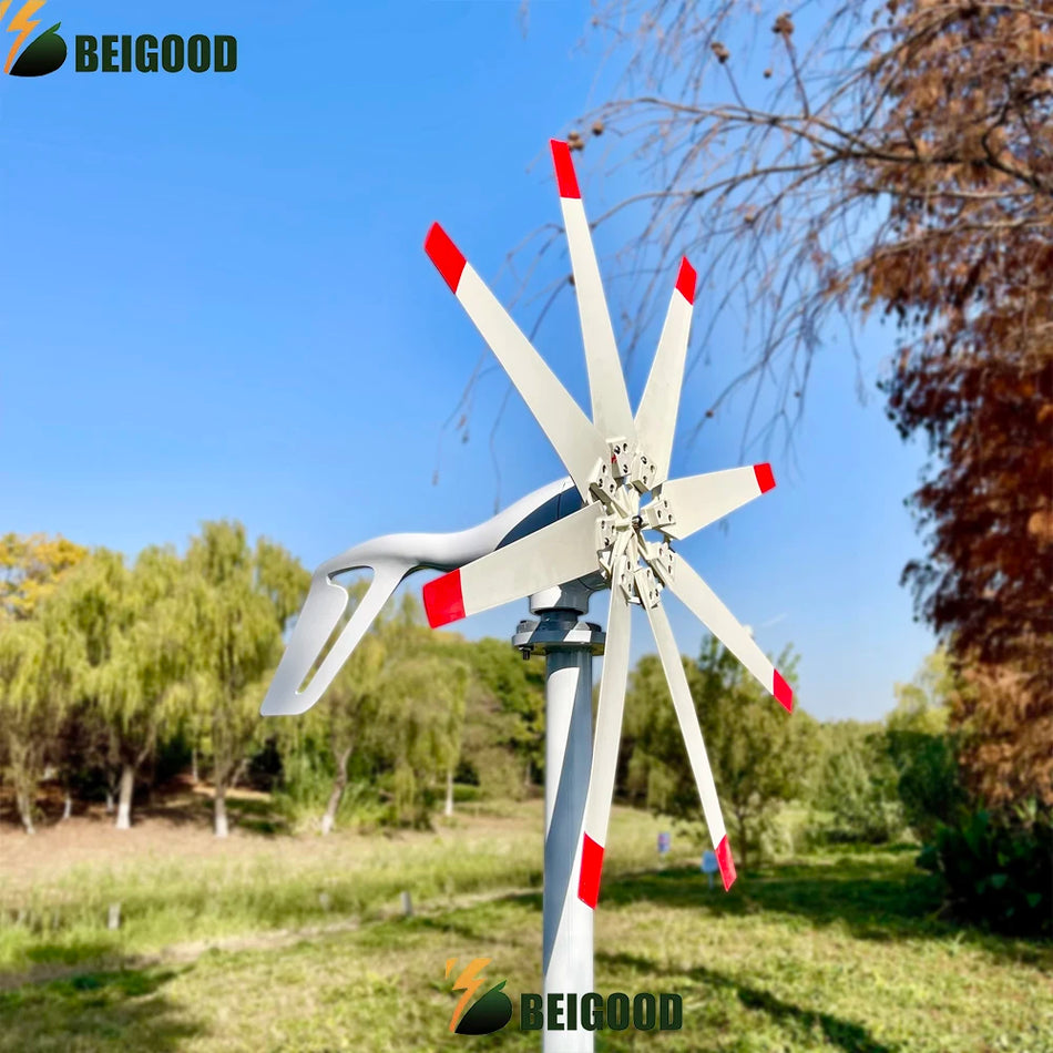 BEIGOOD 3KW Horizontal Wind Power Generator with MPPT Controller