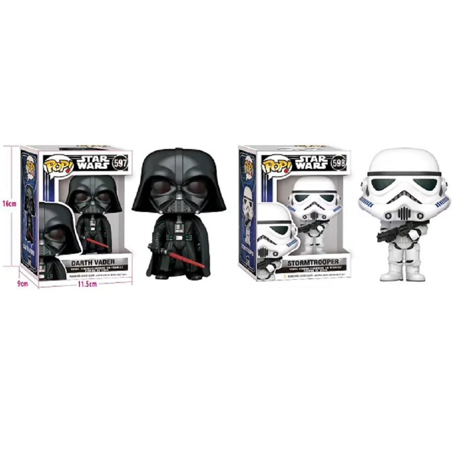 Bandai tarafından Klasik Darth Vader & Stormtrooper Aksiyon Modeli