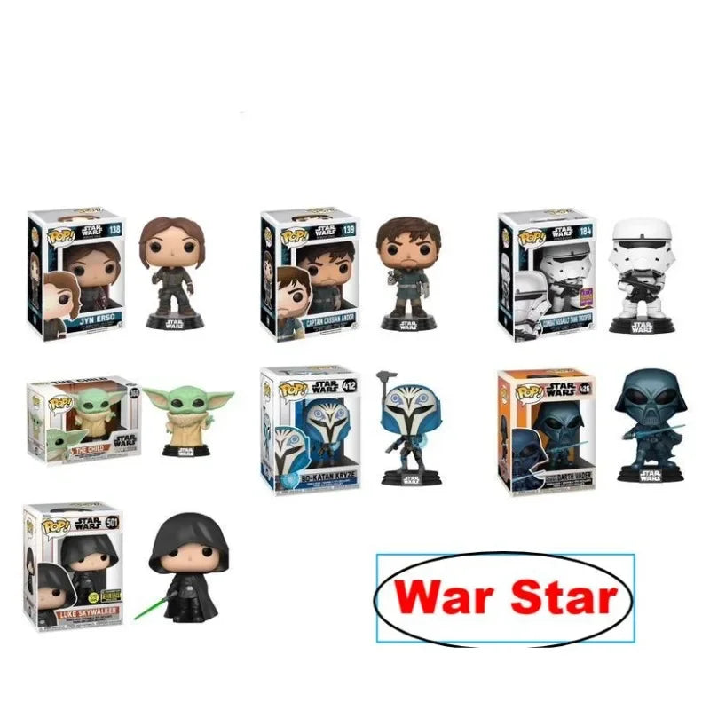 Star Wars Funko Pop Masaüstü ve Araba Ekranı İçin Koleksiyon Vinil Figürleri