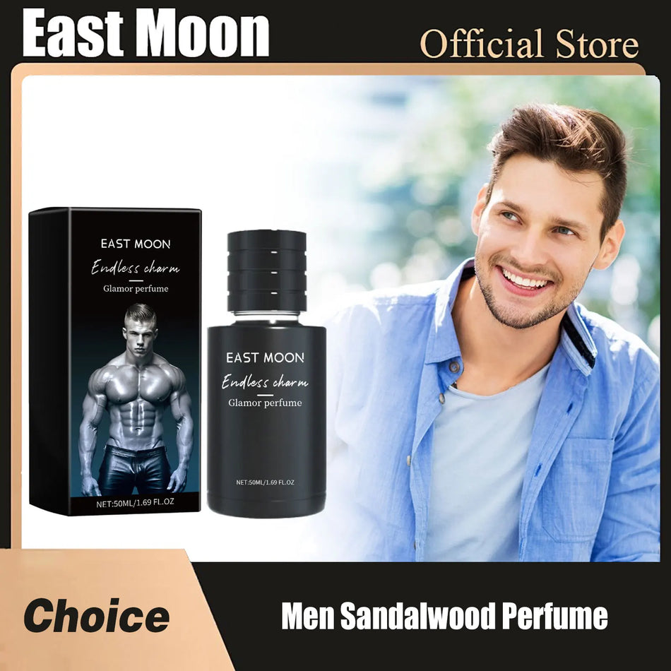 East Moon Men’s Sandalwood Perfume - Long-Lasting Attraction Fragrance