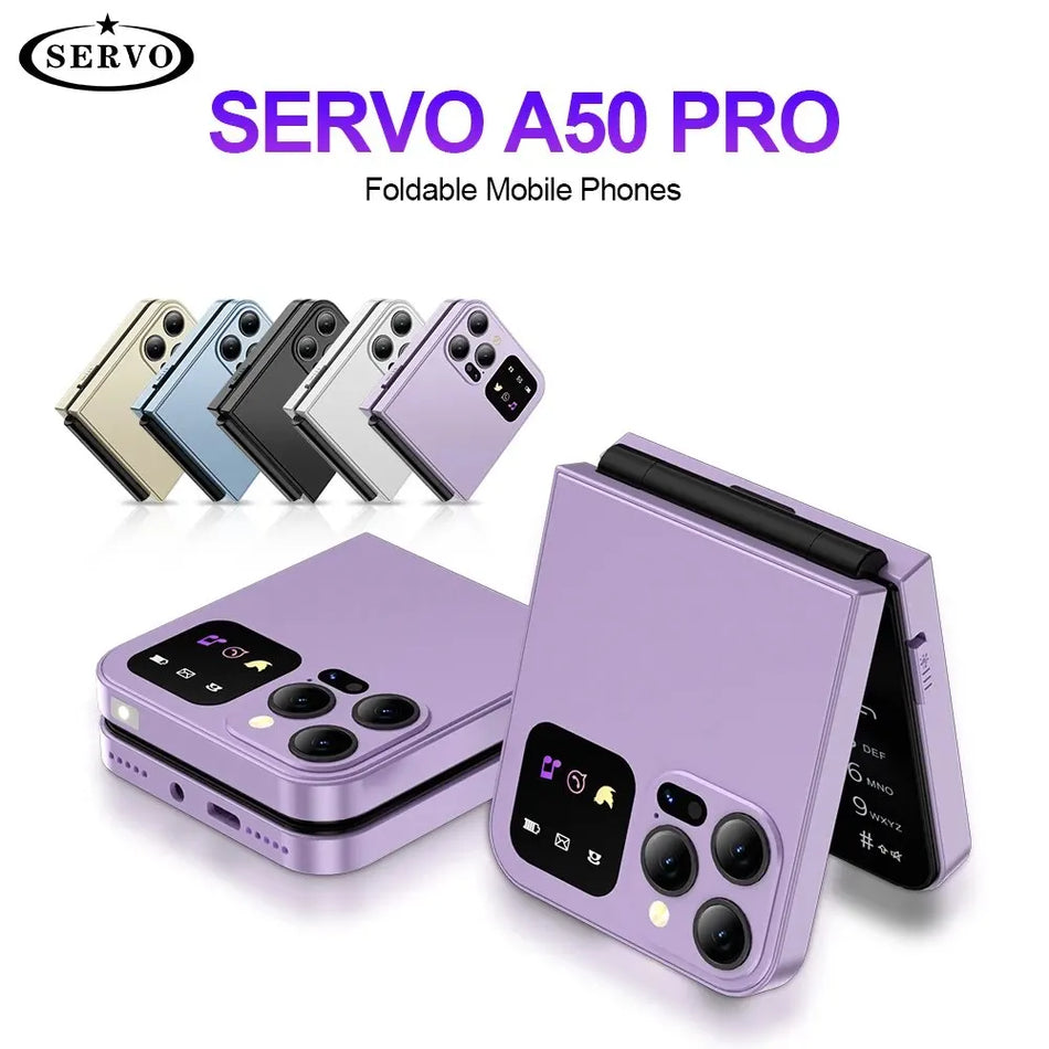 Servo A50 Pro Foldable Dual SIM Κινητό τηλέφωνο με ταχύτητα και φακό - Κύπρος