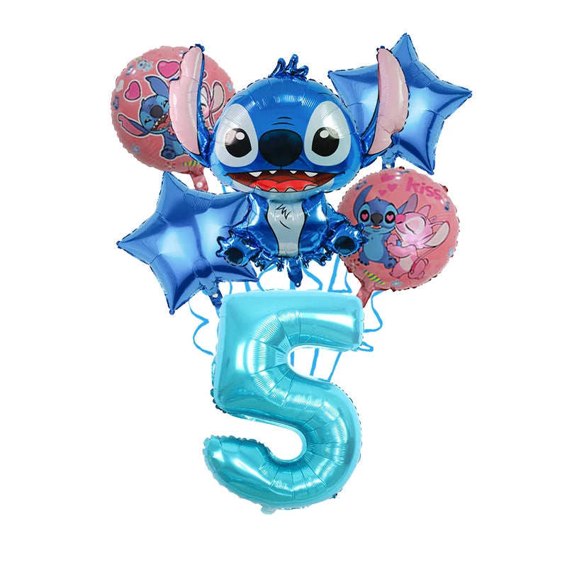 🔵 Magical Stitch Birthday Party Decorations Set - Cyprus
