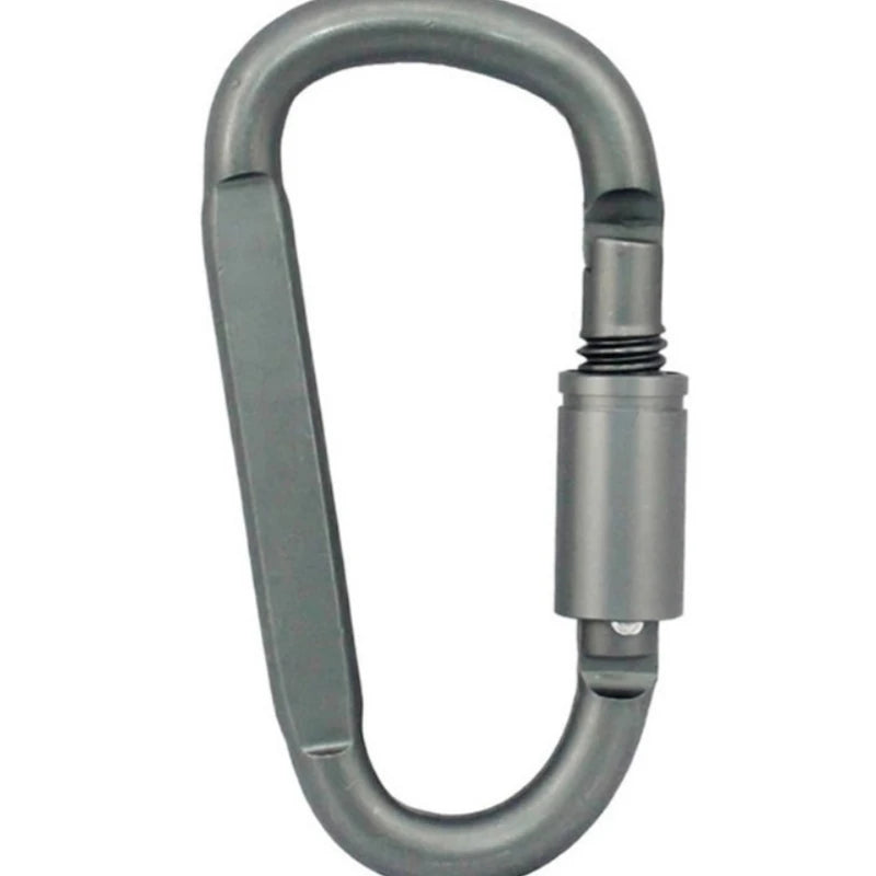 Taktischer Stahl D Schlüsselbundform Haken Schnalle Clip Klettern Armee Carabiner Hanging Fit Outdoor Silber Camping Überleben EDC